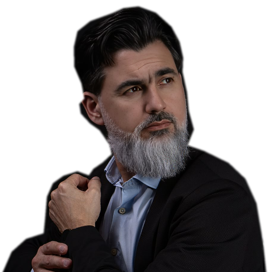 Hani Dufech sentado, em retrato institucional